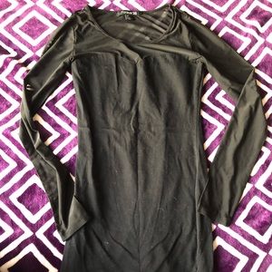 Long sleeve black dress